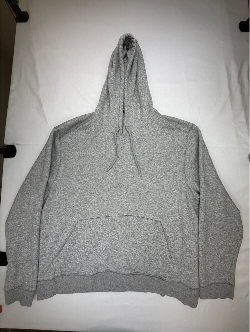 Everlast Men's Hoodie Sweatshirt Pullover Solid Kangaroo Pockets Size XXL Grey